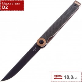 Складной нож BOKER KAIZEN GREEN CANVAS MICARTA 01BO391