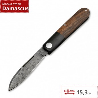Складной нож BOKER BARLOW PRIME TIRPITZ-DAMAST 117942DAM Складной нож BOKER BARLOW PRIME TIRPITZ-DAMAST 117942DAM
